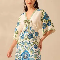 Routes by All About You Women Floral Printed A-Line Dress-image-6