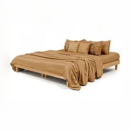 Zarf Tan Microfiber AC Room 400 GSM Double Bed Comforter-image-24