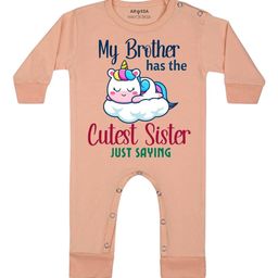 Arvesa Cutest Sister Printed Bodysuit-image-78