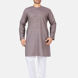 Studio Shringaar Men Floral Printed Thread Work Floral Kurta-47