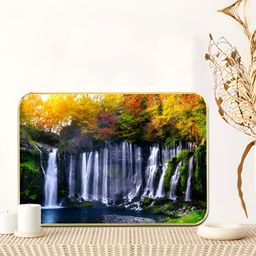 Livin'luxe White & Green Wooden Waterfall Wall Art-picture-33