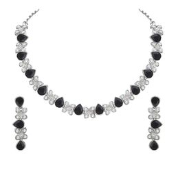 Atasi International Silver-Plated Crystals-Studded Jewellery Set-image-27