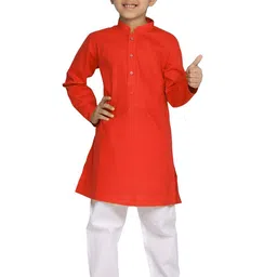 Enmozz Boys Mandarin Collar Kurta-image-50
