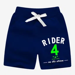 Minicult Boys Typography Printed Cotton Shorts-picture-5