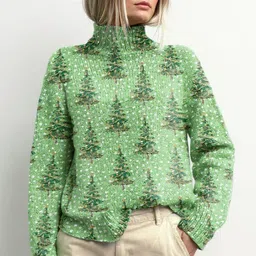Mast & Harbour Women Graphic Printed Pullover Sweater-picture-15