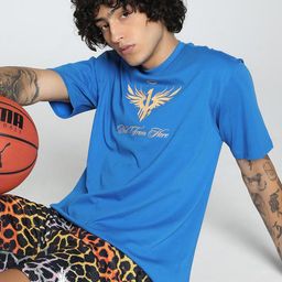 Puma Melo Golden Men Printed Pure Cotton Oversized Fit Basketball T-Shirt-image-55