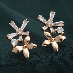 DressBerry Gold-Plated Contemporary Drop Earrings-image-59