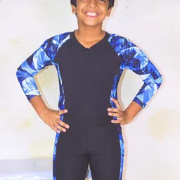Aqua Holic Boys Printed V-Neck Swimming Dress-38