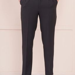 FUKUSO Men Tapered Fit Easy Wash Pleated Trousers-image-64