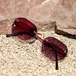 LULU & SKY Women Rimless Oval Sunglasses-picture-47