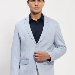 SHOWOFF Self Design Slim-Fit Single-Breasted Blazer-image-92