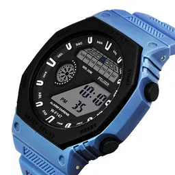 FELIZER Men Dial & Textured Straps Analogue and Digital Watch F147-LSKA-Blue image 4