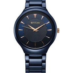 Titan Men Patterned Dial & Ceramic Bracelet Style Straps Analogue Watch 90014KC04-picture-10