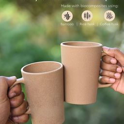 eha Beige Textured Matte Mugs Set of Cups and Mugs image 5