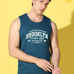WOOSTRO Pack Of 2 Printed Combed Cotton Gym Vests VWS26(BKLN PEACOCK)(RUN YELLOW)-image-68