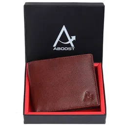 ABOOST Men Textured RFID Protected Leather Two Fold Wallet-35