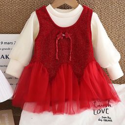 YK Girls Round Neck Fit & Flare Dress-image-51
