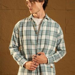 DENNISON Men Relaxed Tartan Checks Opaque Checked Casual Shirt-picture-20