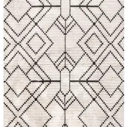 HummingHaus White Geometric Hand-Tufted Other Carpet-picture-7