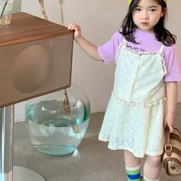 LULU & SKY Girls Top with Skirt-image-96