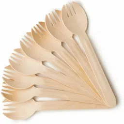 140mm Disposable Sporks l Spoon+Fork Spork | Ideal for Birthday, Wedding & Party Disposable Wooden Spork Set-image-13