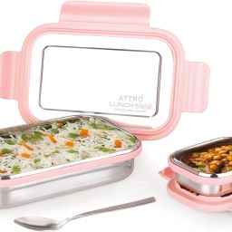 Lunchmate Sleek & Compact Airtight Leakproof 2 Containers Lunch Box-20