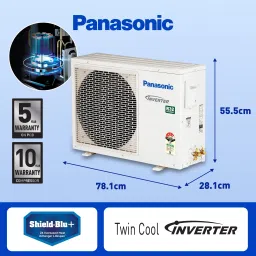 panasonic Convertible 7-in-1 with Additional AI Mode Cooling 2023 Model 1.5 Ton 4 Star Split Inverter with 4 Way Swing, PM 0.1 Air Purification Filter AC with Wi-fi Connect- White image 5