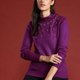 all about you High Neck Embellished Pullover-image-28