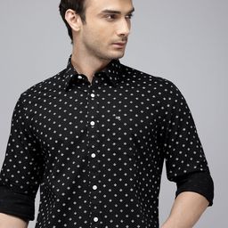 Arrow Sport Manhattan Slim Fit Geometric Printed Pure Cotton Casual Shirt-picture-33