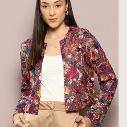 aaliya Women Sequined Open Front Jacket-picture-23