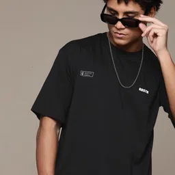 Roadster The Life Co. Brand Logo Detail T-shirt-image-48