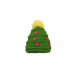 CHUTPUT Kids Green Self Design Woolen Beanie-25