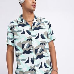 glitchez Abstract Avenue Printed Relaxed Shirt-image-10