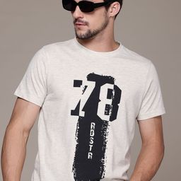 Roadster Men Printed T-shirt-image-9