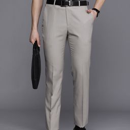Raymond Men Mid-Rise Slim Fit Trousers-image-29