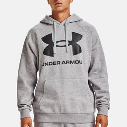UNDER ARMOUR Rival Fleece Big Logo Printed Raglan Sleeves Hooded Sweatshirt-picture-53