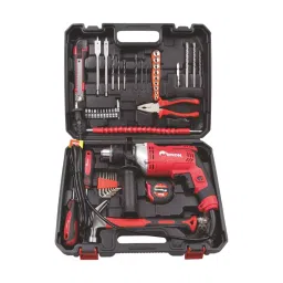 ENON Professional Impact Drill Machine Tool Kit Corded Electric 710 W 13 mm Chuck Size, XE-1301 (86 Pcs Kit Set)-0
