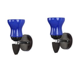 SOMIL Blue Glass Cylinder Wall Lamps-image-81
