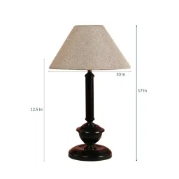 Tucasa NTU-22 B-22 Table Lamp with Metal base (Beige) image 3