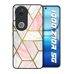 QRIOH Geometrical Marble Printed IQOO Z10R 5G Silicone Back Case-picture-1
