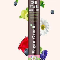 Vegan Greens Skin Vitamins 37 Ingredient Tablets- 25 Tablets- Orange-image-86
