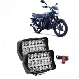 Cartronics 21 LED Fog Light With On/Off Switch  for BAJAJ CT110 New White(Set of 2 Pcs)-19