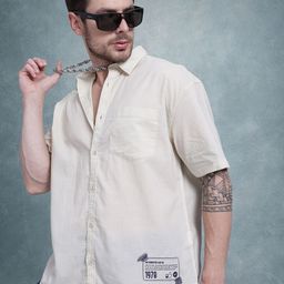 The Roadster Life Co. Drop Shoulder Sleeves Printed Pure Cotton Shirt-image-82