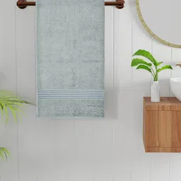 Bichauna Grey Pure Cotton 400 GSM Bath Towel-picture-30