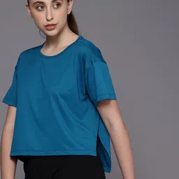ASICS Solid Round Neck T-shirt-picture-10