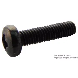 TR FASTENINGS SCREW, POZI PAN, STEEL, BLK, M3X12,PK100, M312 PRSTMCB100- (Pack of 100 Pcs)-19