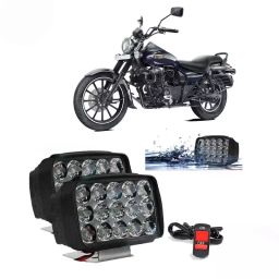 Cartronics 15  LED Fog Light With On/Off Switch for Bajaj Avenger 150 Street(Set of 2 Pcs)-7