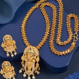 Princy Enterprise Gold-Plated Brass Necklace-image-57