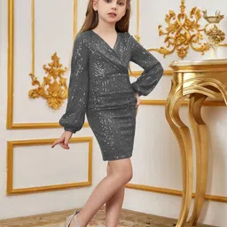 DP FABRICS Net Sheath Dress-39