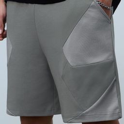 The Souled Store Men Colourblocked Regular Fit Mid-Rise Bermuda Shorts-picture-23